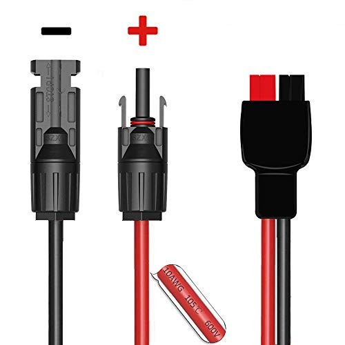 JoinWin MFG 10AWG Solar Panel Cable Kits Compatible with MC4 Connector and Anderson PowerPole Adapter Connector Male and Female for RVs, Yeti Battery Pack Solar Generator Powerstation