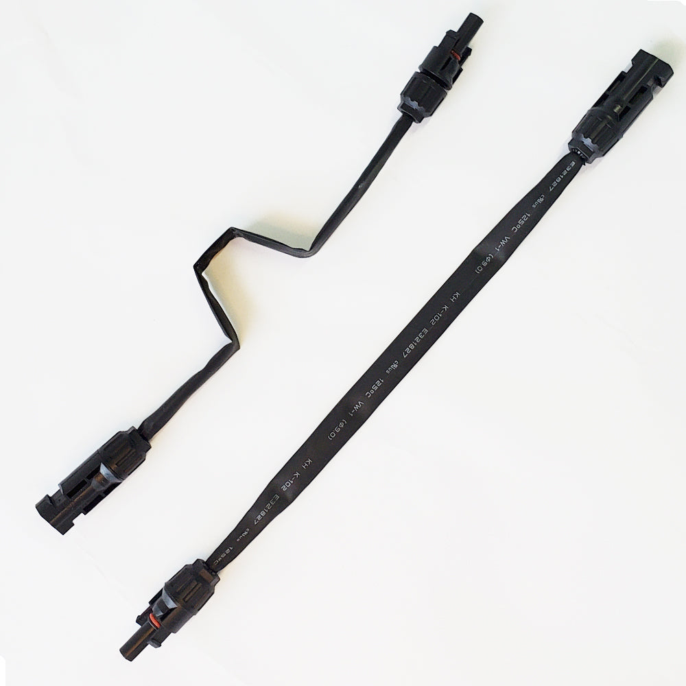 Solar Kits Flatcable IP67 MC4 Adapter Connector Cable For Camping Balcony photovoltaic